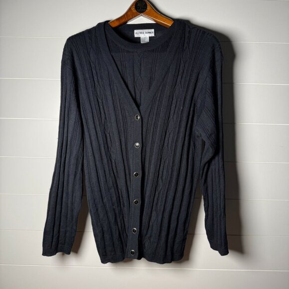 ALFRED DUNNER Sweater Women Black 2X- One piece - Picture 6 of 7